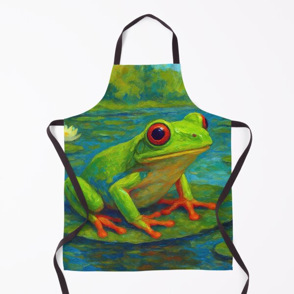 Item preview, Red Eyed Tree Frog Painting – Tropical Rainforest Wildlife Art designed and sold by GalleryKauffeld.
