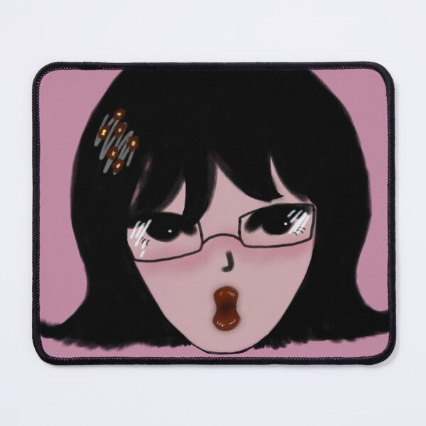 Item preview, Cute Surprised Anime Girl Glasses Art⁠ designed and sold by a1-x.