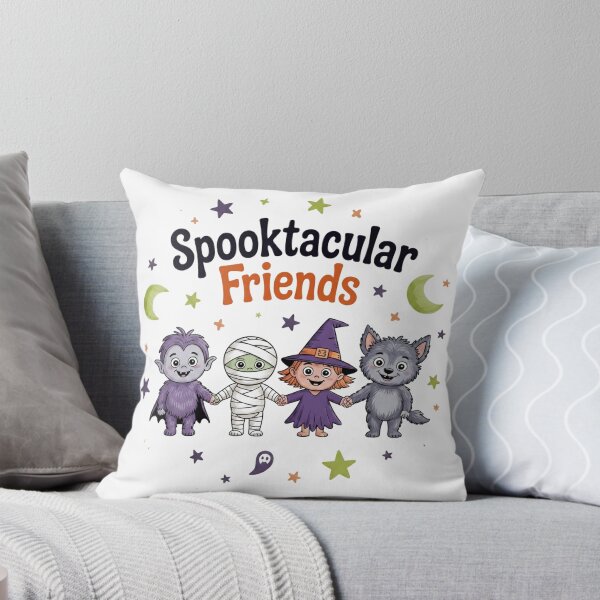 Item preview, Cute Non-Scary Halloween Monster Squad Spooktacular Friends designed and sold by wellie-chic.