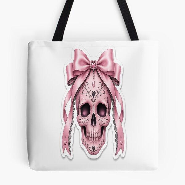 Item preview, Soft Gothic Pink Skull Bow designed and sold by Northroom Studio.