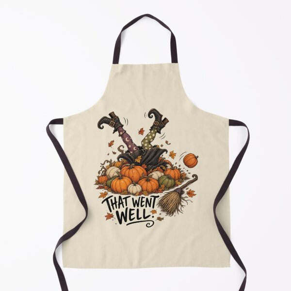 Item preview, That Went Well Funny Crashed Witch Pumpkin Halloween Art designed and sold by AmiGraph.