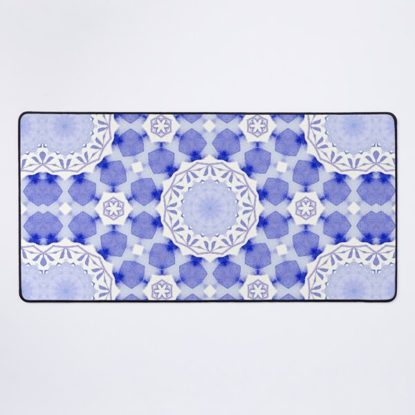 Item preview, Soft Periwinkle Watercolor Mandala Tile Pattern - Tote Bag designed and sold by ArithraStudio.