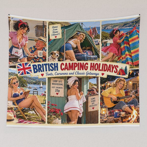 Artikelvorschau, Britische Campingurlaube – Vergangene Tage entworfen und verkauft von AJEvans.