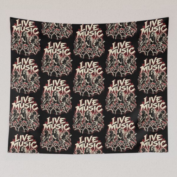 Item preview, Live Music Rock Concert – Vintage Rock Band Guitar Festival Art designed and sold by chooseur1outfit.
