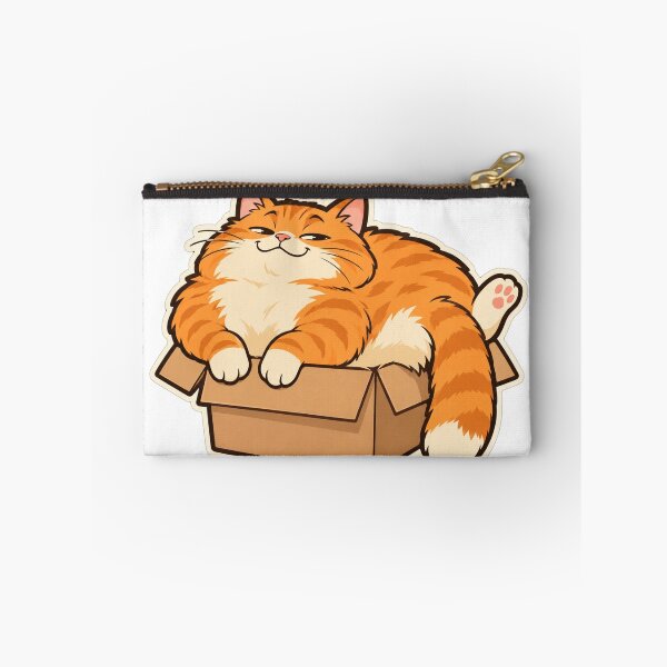 Item preview, Orange Tabby Cat Squeezed Into a Too Small Box designed and sold by eignvalue.