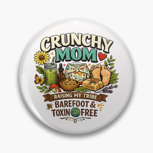 Item preview, Crunchy Mom - Raising My Tribe Barefoot & Toxin Free designed and sold by SidTastic .