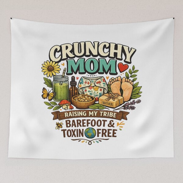 Item preview, Crunchy Mom - Raising My Tribe Barefoot & Toxin Free designed and sold by SidTastic .