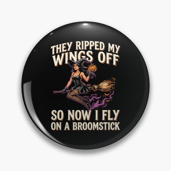 Item preview, They Ripped My Wings Off So Now I Fly On a Broomstick Halloween Witch designed and sold by Welldoh.