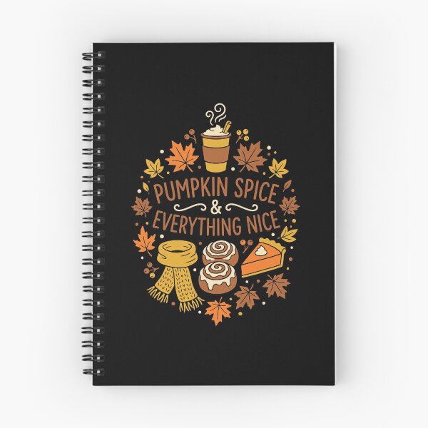 Item preview, Pumpkin Spice & Everything Nice T-Shirt | Funny Holiday / Fall - Autumn Doodles & Coffee Tee designed and sold by ImadDesignsArts.
