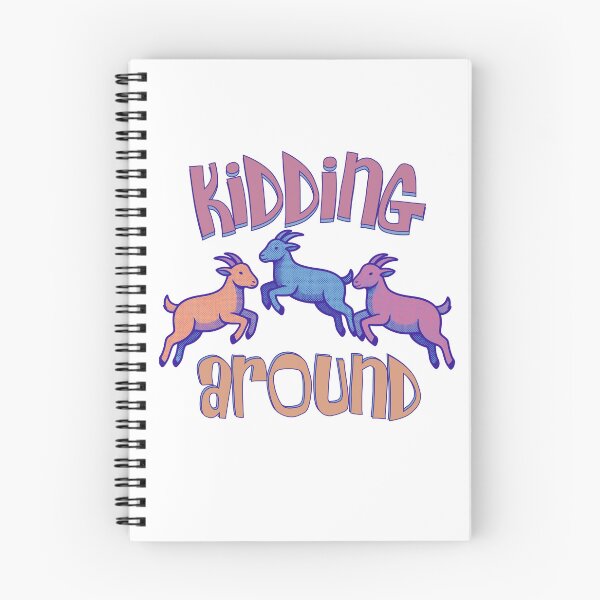 Item preview, Funny Goat Pun | Kidding Around | Vintage Retro Style designed and sold by SunandShade.