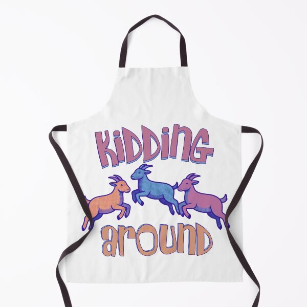 Item preview, Funny Goat Pun | Kidding Around | Vintage Retro Style designed and sold by SunandShade.