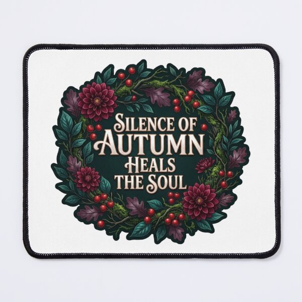 Item preview, Autumn Floral Wreath Quote designed and sold by OlesiaCraft.