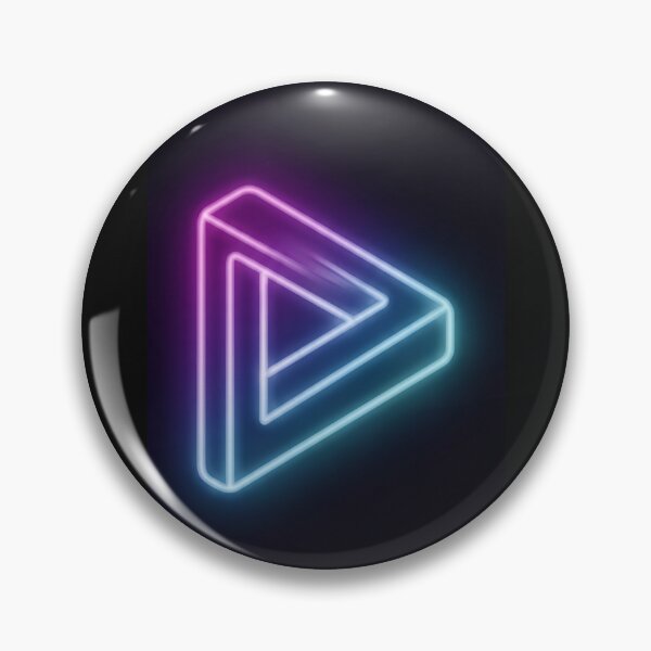 Item preview, Glowing Neon Penrose Triangle Graphic designed and sold by Vibz4All.