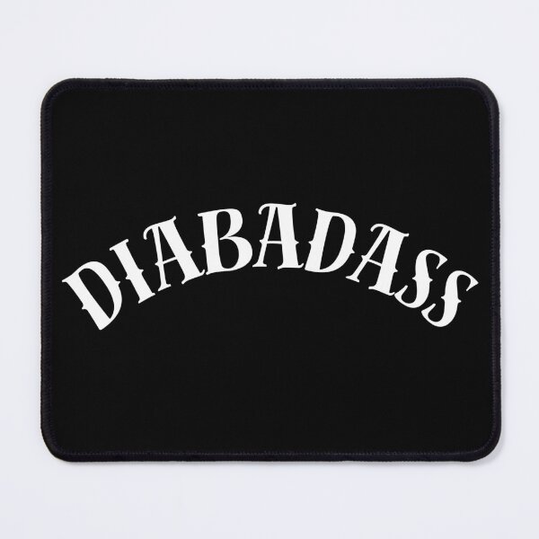 Item preview, Diabadass Funny Diabetes Varsity Typography White Font designed and sold by kristy1003.