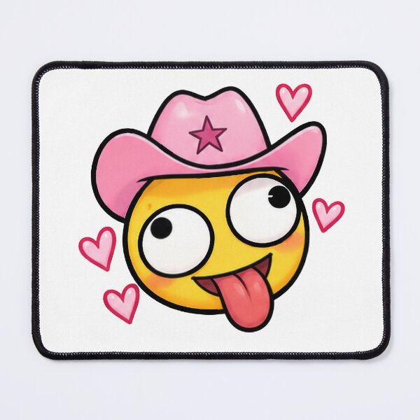 Item preview, Cute silly cowboy Emoji| designed and sold by FarieArt.