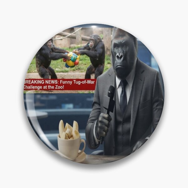 Artikelvorschau, Lustiger Gorilla-Nachrichtensprecher entworfen und verkauft von AfresStudio.