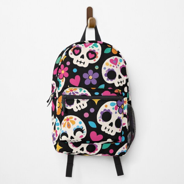 Item preview, Colorful Sugar Skulls – Cute Day of the Dead Pattern designed and sold by therockstuff.