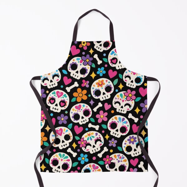 Item preview, Colorful Sugar Skulls – Cute Day of the Dead Pattern designed and sold by therockstuff.