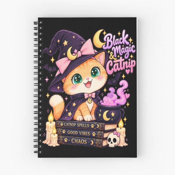 Item preview, Cute Witch Cat Halloween Magic designed and sold by Luna's World .