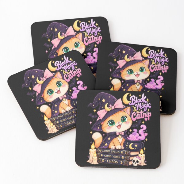 Item preview, Cute Witch Cat Halloween Magic designed and sold by Luna's World .