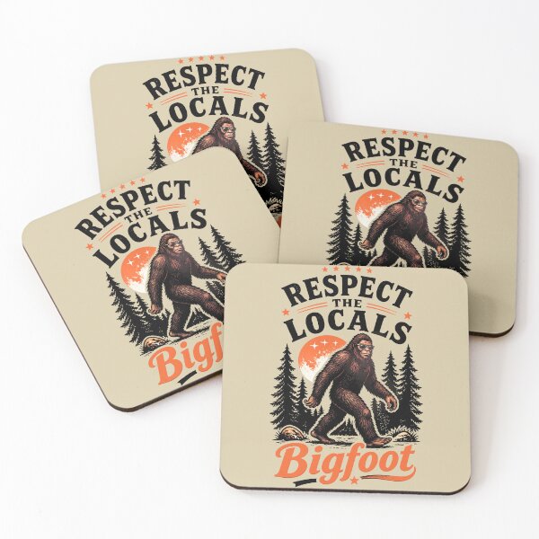 Item preview, Respect The Locals Bigfoot Vintage Retro Graphic designed and sold by MagicTheDog.