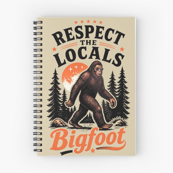 Item preview, Respect The Locals Bigfoot Vintage Retro Graphic designed and sold by MagicTheDog.