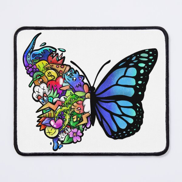 Item preview, Doodle Butterfly (Blue) designed and sold by pinky12736.