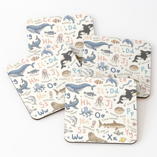 Item preview, Ocean Animals Alphabet designed and sold by Those Pencil Shavings.