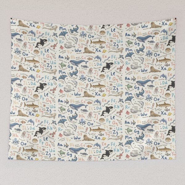 Item preview, Ocean Animals Alphabet designed and sold by Those Pencil Shavings.