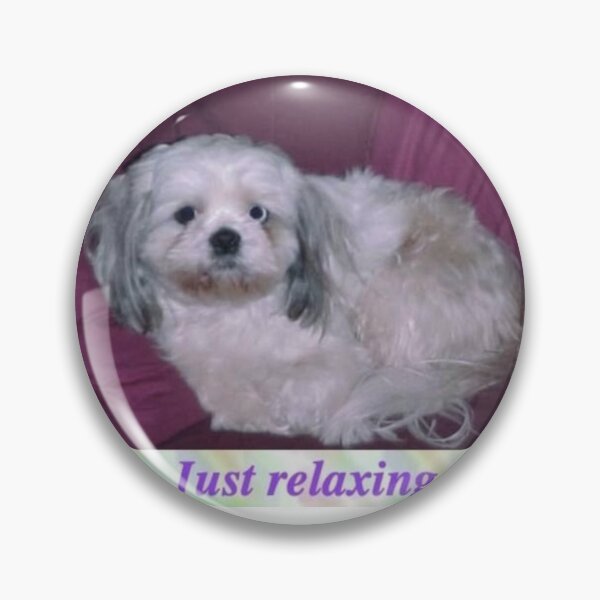 Item preview, just relaxing dog meme designed and sold by CatsCritterDesigns .