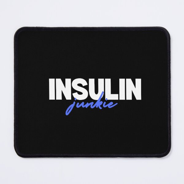 Artikelvorschau, Insulinjunkie T1 Diabetes Awareness Blue Typography entworfen und verkauft von kristy1003.