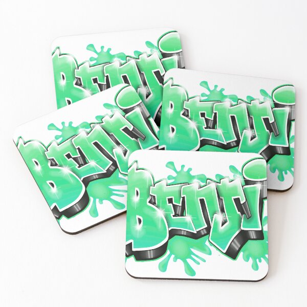 Aperçu de l'œuvre BENJI Graffiti Prénom — Sticker Tag Bombe Graff (Modèle 2) créée et vendue par BlachGallery.