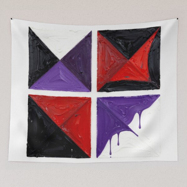 Item preview, geometric viscosity colorful geometric abstract design designed and sold by SmashingDeals.