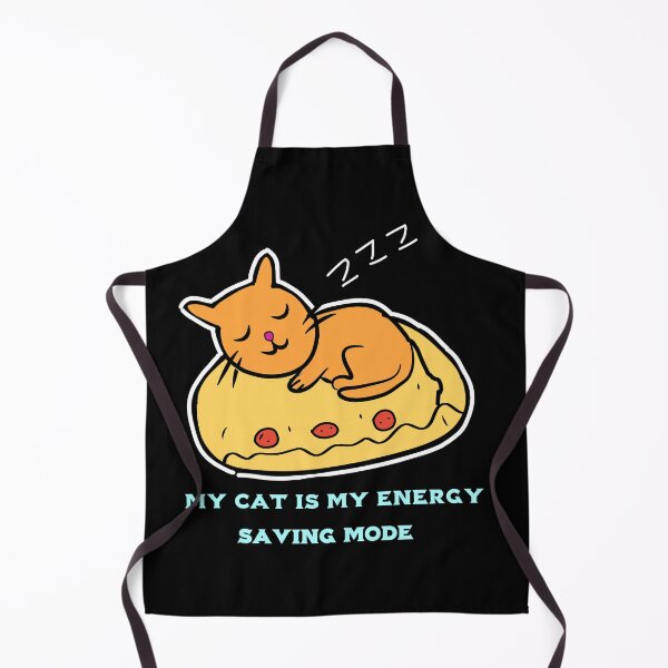 Item preview, My Cat Is My Energy Saving Mode Funny Lazy Sleeping Cat Pizza designed and sold by Shopovibe.