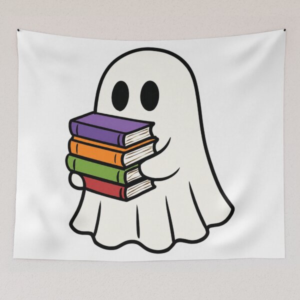 Item preview, Cute Ghost Holding Books designed and sold by Vision Crafted.