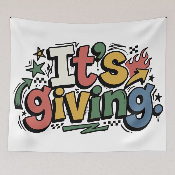 Item preview, its giving designed and sold by Trippin-Tito's.