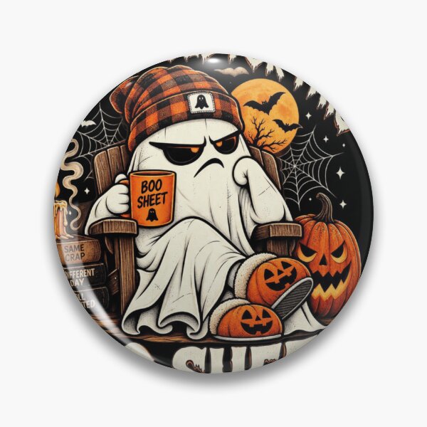 Item preview, Im Too Old For This Boo Sheet Funny Ghost Halloween More Coffee Less People designed and sold by Thread&Fable.