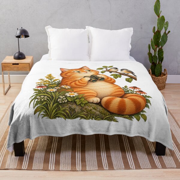 Item preview, Orange Cat Birdwatching designed and sold by Apex Designs.