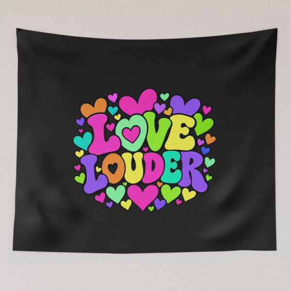 Item preview, Love Louder – Bold Retro Pop Art Hearts designed and sold by Aimetoi.