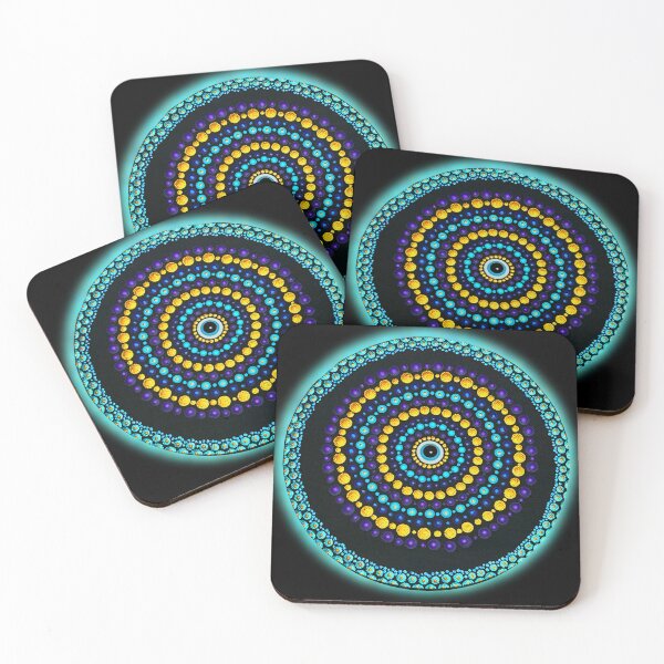 Artikelvorschau, Mitternachtstau entworfen und verkauft von Moss-Mandalas.