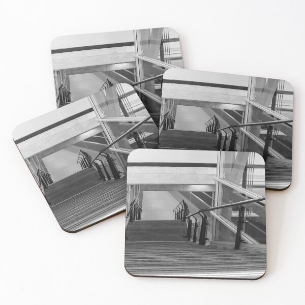 Item preview, Rotterdam Glass Stairs – Modern Architecture Photography designed and sold by Pjotre7.