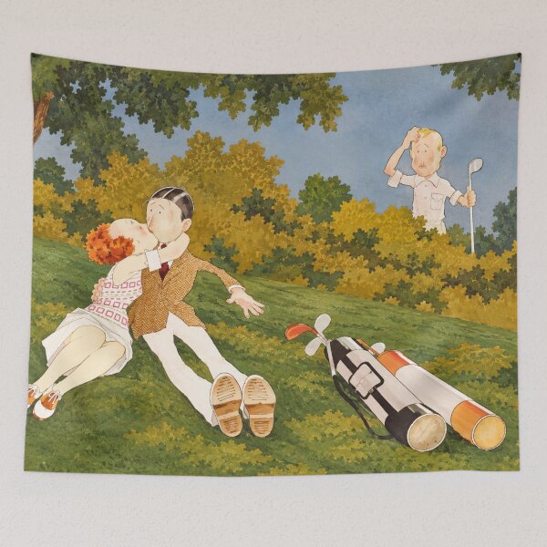 Item preview, Vintage Golf Wall Art, Playful Golfers Print, 1920s Golf Illustration, John Held Jr Art designed and sold by RickE.