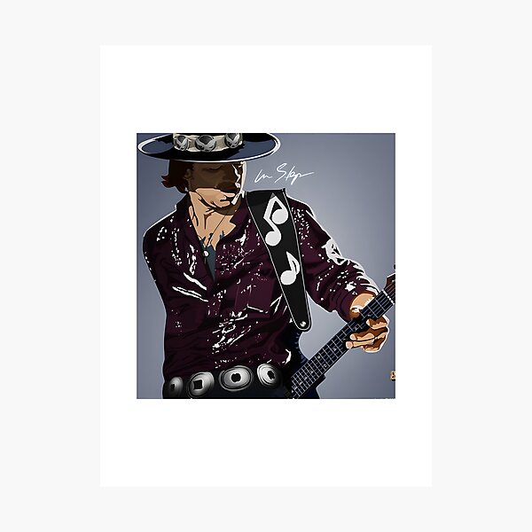 Item preview, Stevie Ray Vaughan Inspired Guitar Blues Music Design designed and sold by FARIDA FIDVI.