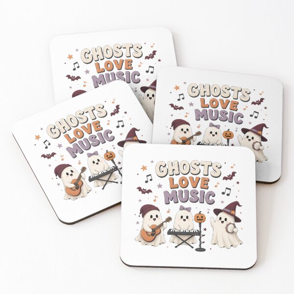 Item preview, Ghosts Love Music Cute Spooky Band Halloween Gift designed and sold by KristenosNehk.