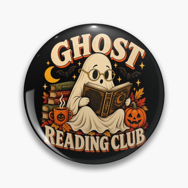 Item preview, Ghost Reading Club Vintage Halloween Book Lover designed and sold by PAinTIENCE.