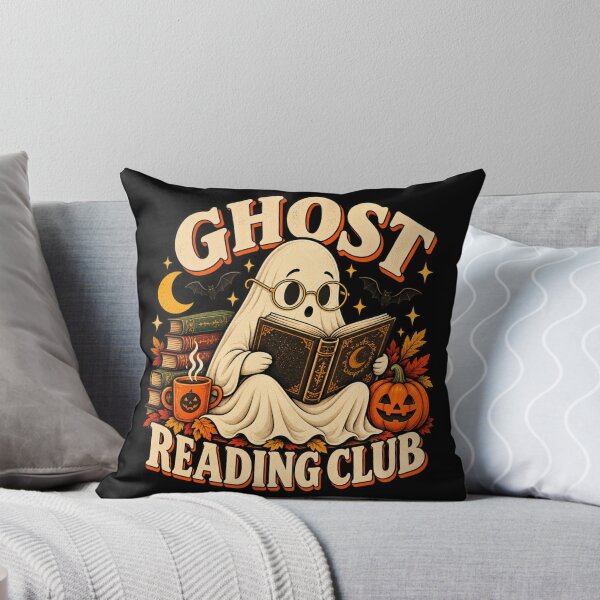 Item preview, Ghost Reading Club Vintage Halloween Book Lover designed and sold by PAinTIENCE.