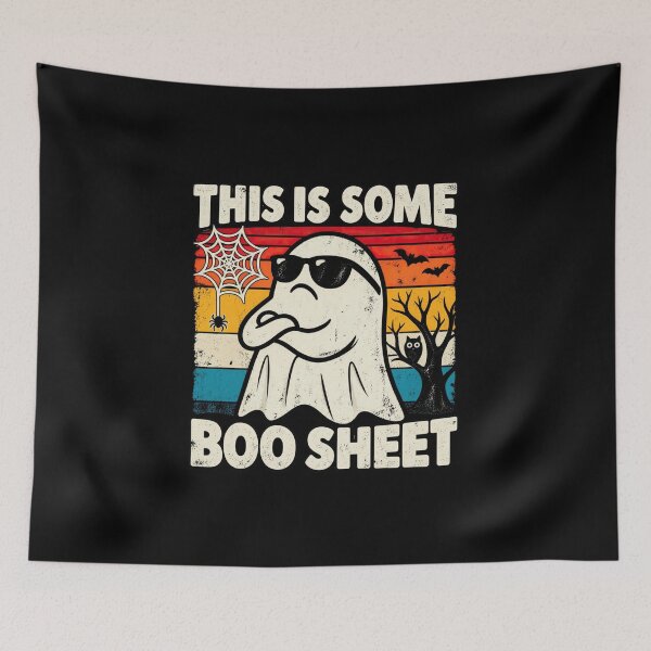 Item preview, This Is Some Boo Sheet Funny Halloween Ghost  designed and sold by Thread&Fable.
