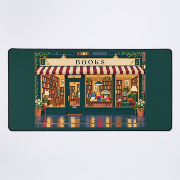 Item preview, Rainy Bookshop Window – Cozy Bookstore Jigsaw Puzzle designed and sold by astersgraphics.