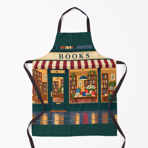 Item preview, Ventana de librería lluviosa – Rompecabezas de librería acogedora designed and sold by astersgraphics.