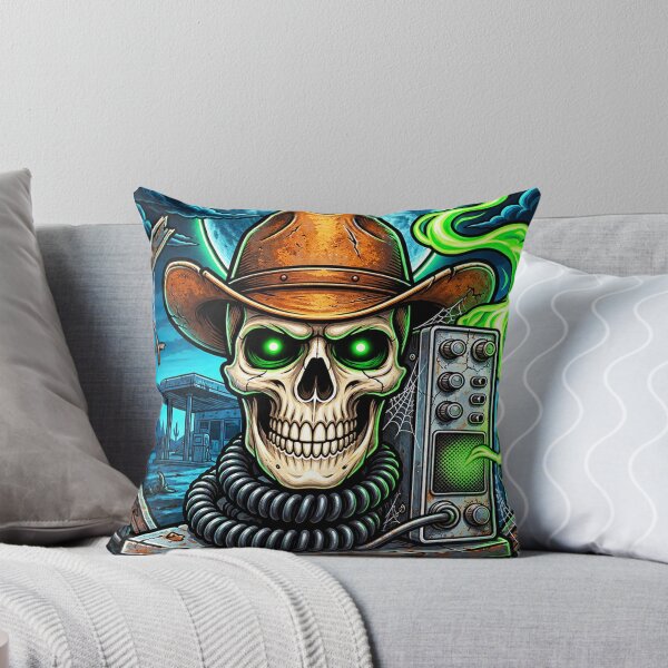 Item preview, Moonlit Desert Skull Trucker designed and sold by NomadForge.